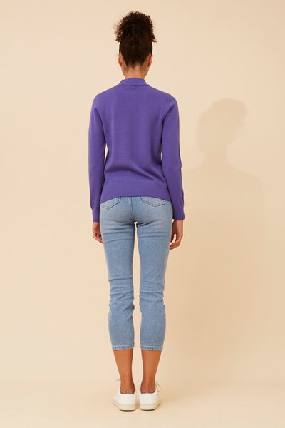 PETUNIA TURTLE NECK KNIT PULLOVER
