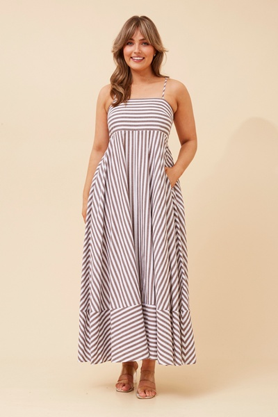 PHAIDRA STRIPE MAXI DRESS