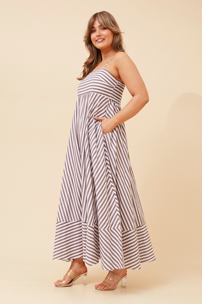 PHAIDRA STRIPE MAXI DRESS