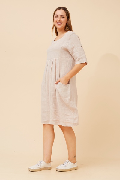 PISA LINEN SHORT DRESS