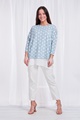 Polka dot double layer top