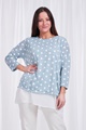 Polka dot double layer top