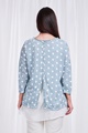 Polka dot double layer top