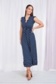 POLKA DOT FRILL MAXI DRESS