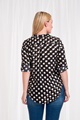 Polka dot MANDARIN COLLAR BLOUSE