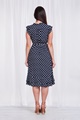 POLKA DOT TIE WAIST TEA DRESS