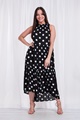 Polka dot Tiered Midi Dress