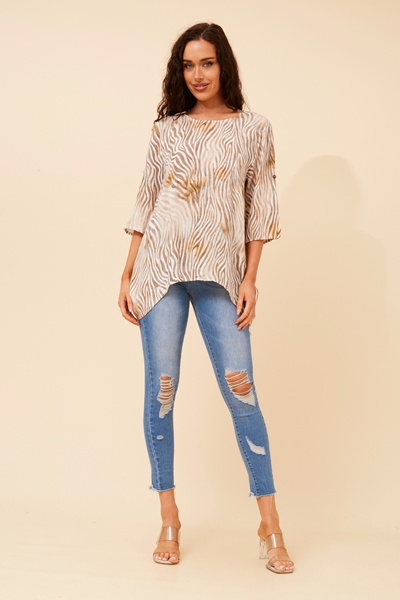 PREITA ANIMAL PRINT TOP