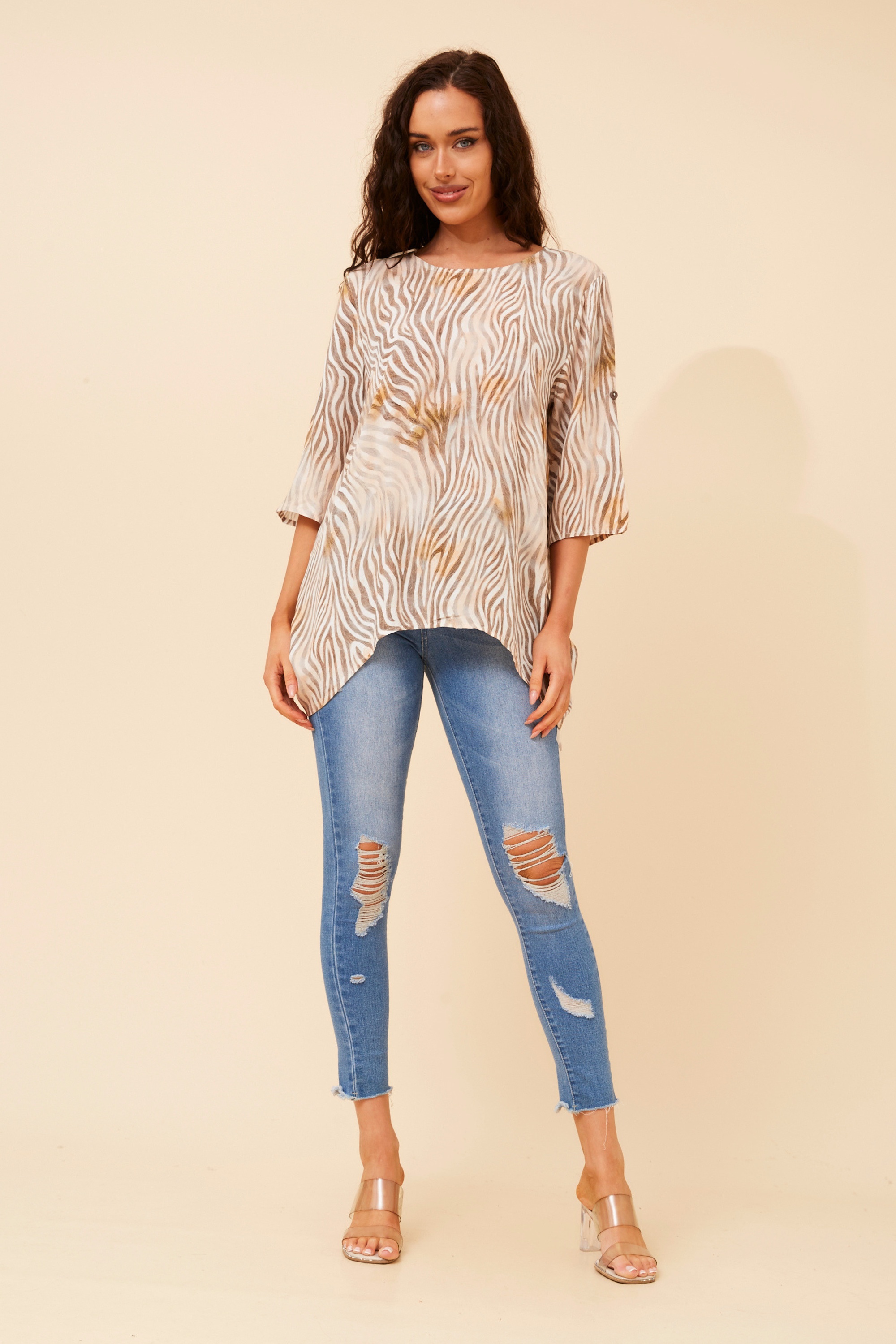 PREITA ANIMAL PRINT TOP