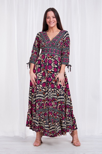 Printed Boho MAXI DRESS