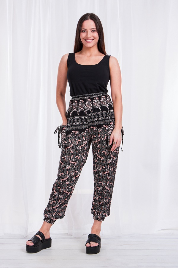 Printed Harem Pants