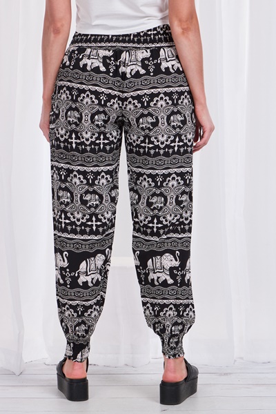 PRINTED HAREM PANTS