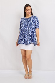 Printed Smock Blouse