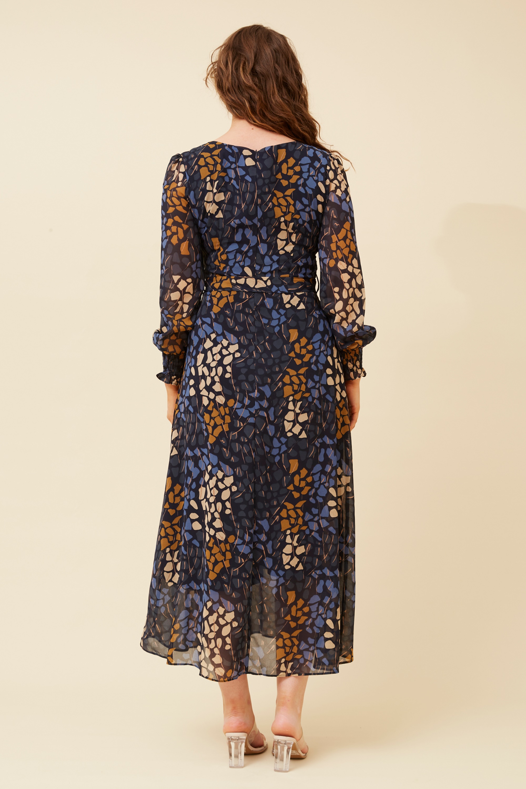 Abstract print maxi dress hotsell