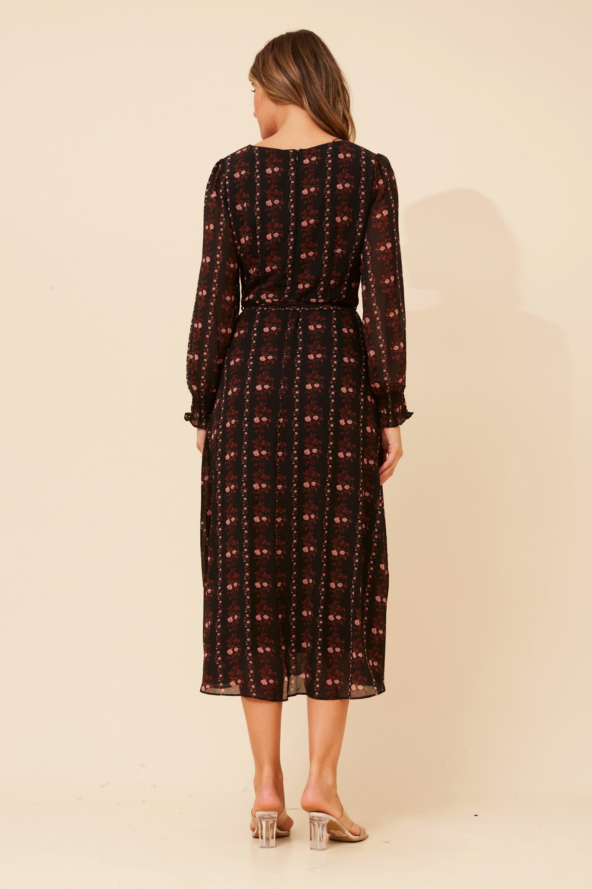 PRISCILLA DITSY PRINT MAXI DRESS