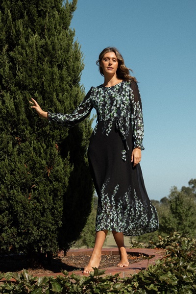PRISCILLA FLORAL MAXI DRESS
