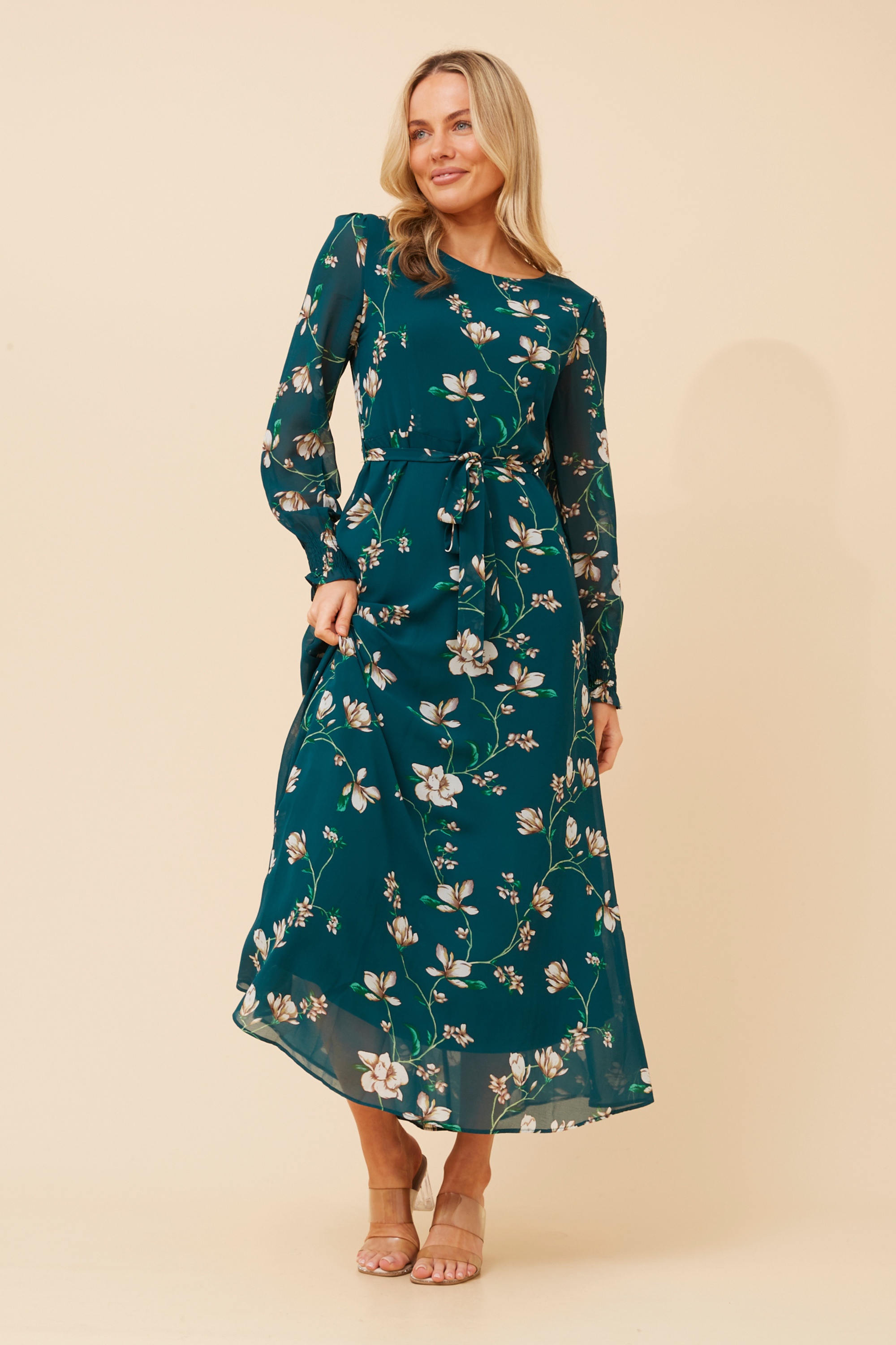PRISCILLA FLORAL MAXI DRESS