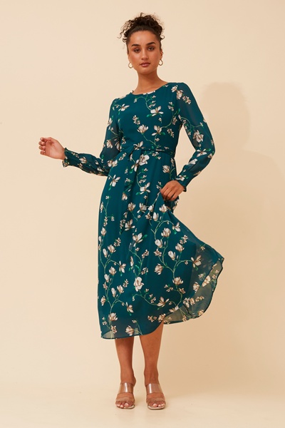PRISCILLA FLORAL MAXI DRESS