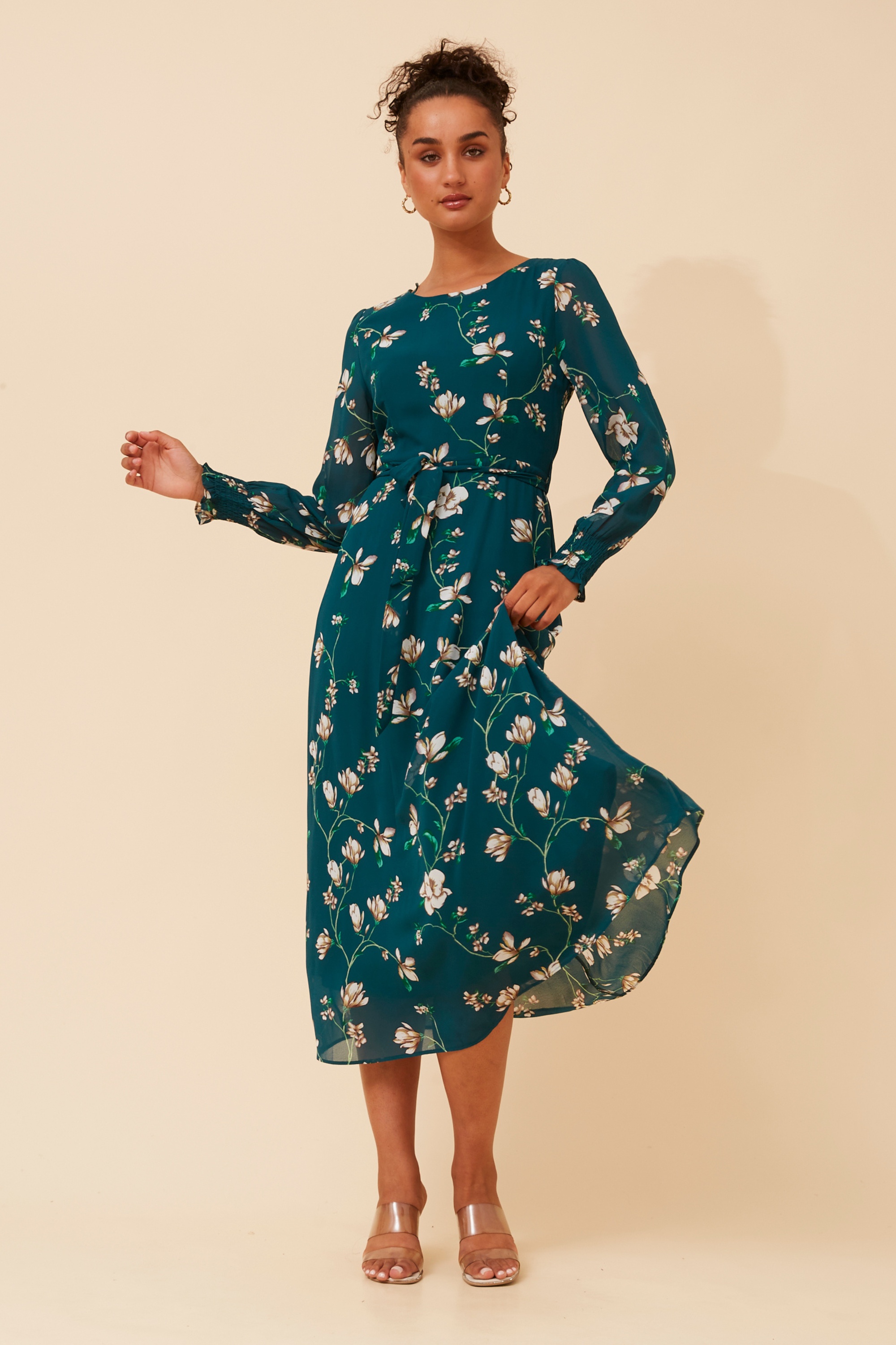 PRISCILLA FLORAL MAXI DRESS