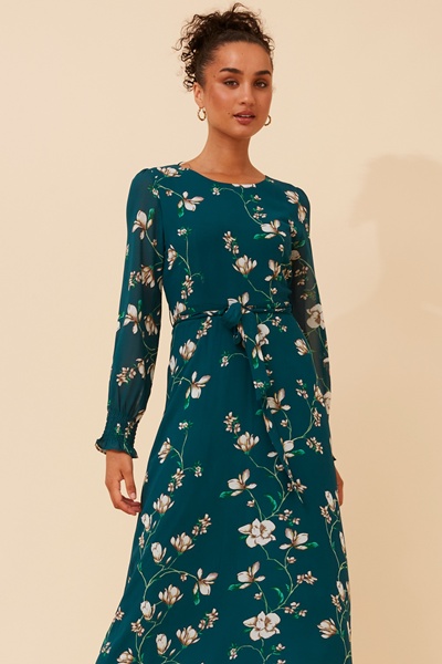 PRISCILLA FLORAL MAXI DRESS