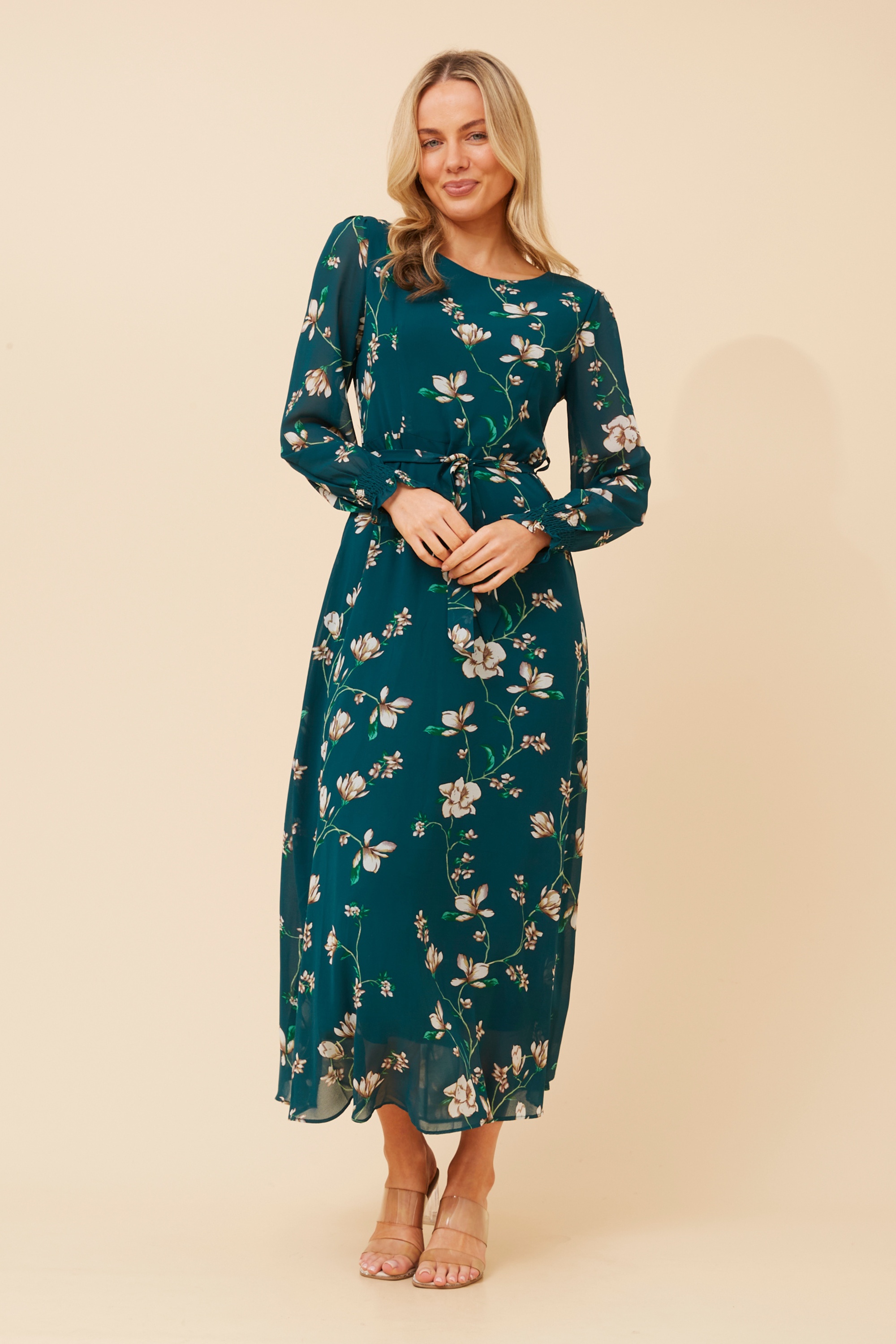 PRISCILLA FLORAL MAXI DRESS