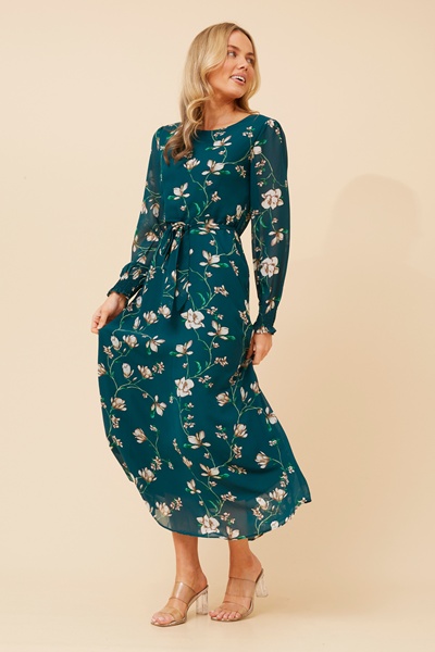 PRISCILLA FLORAL MAXI DRESS