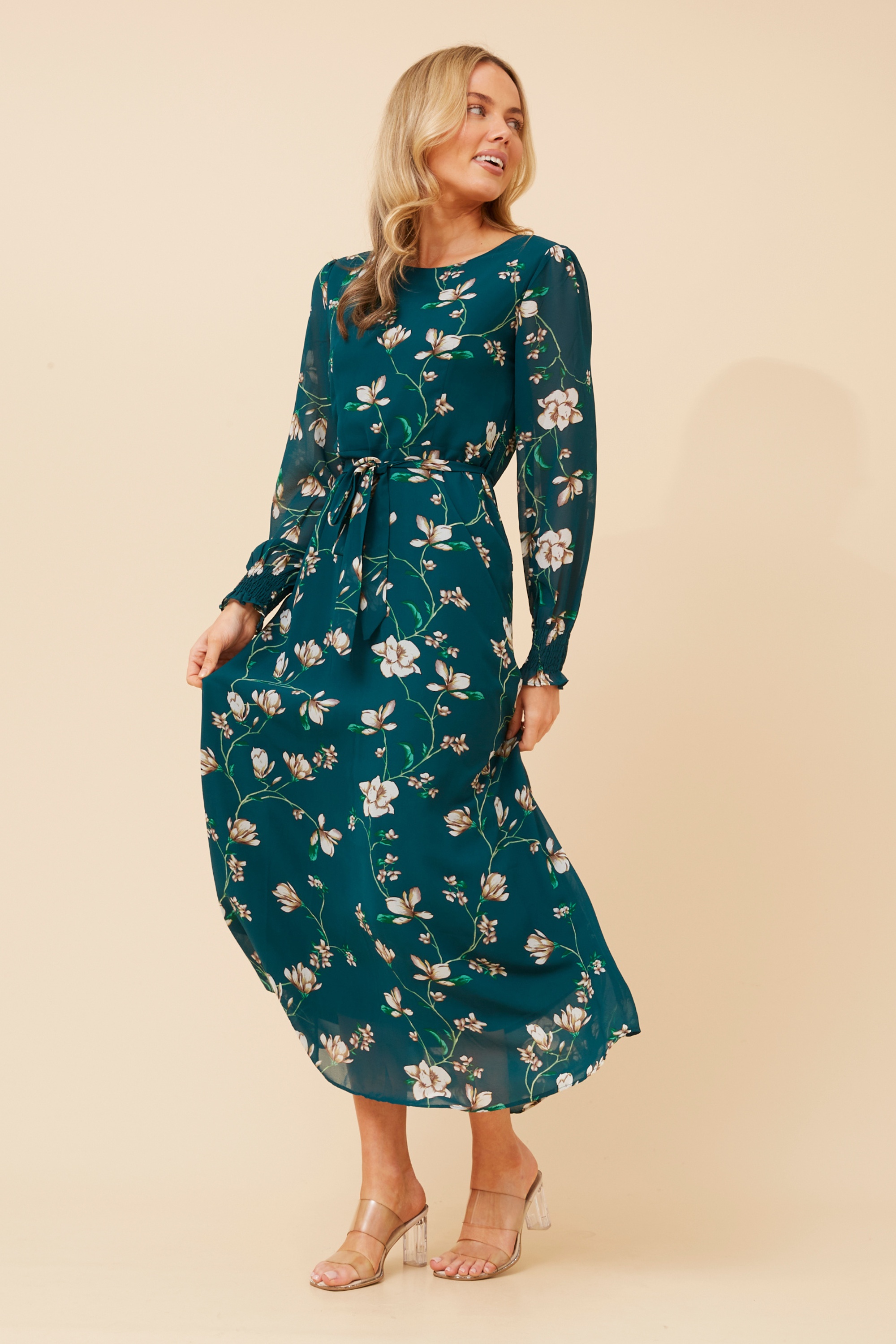 PRISCILLA FLORAL MAXI DRESS