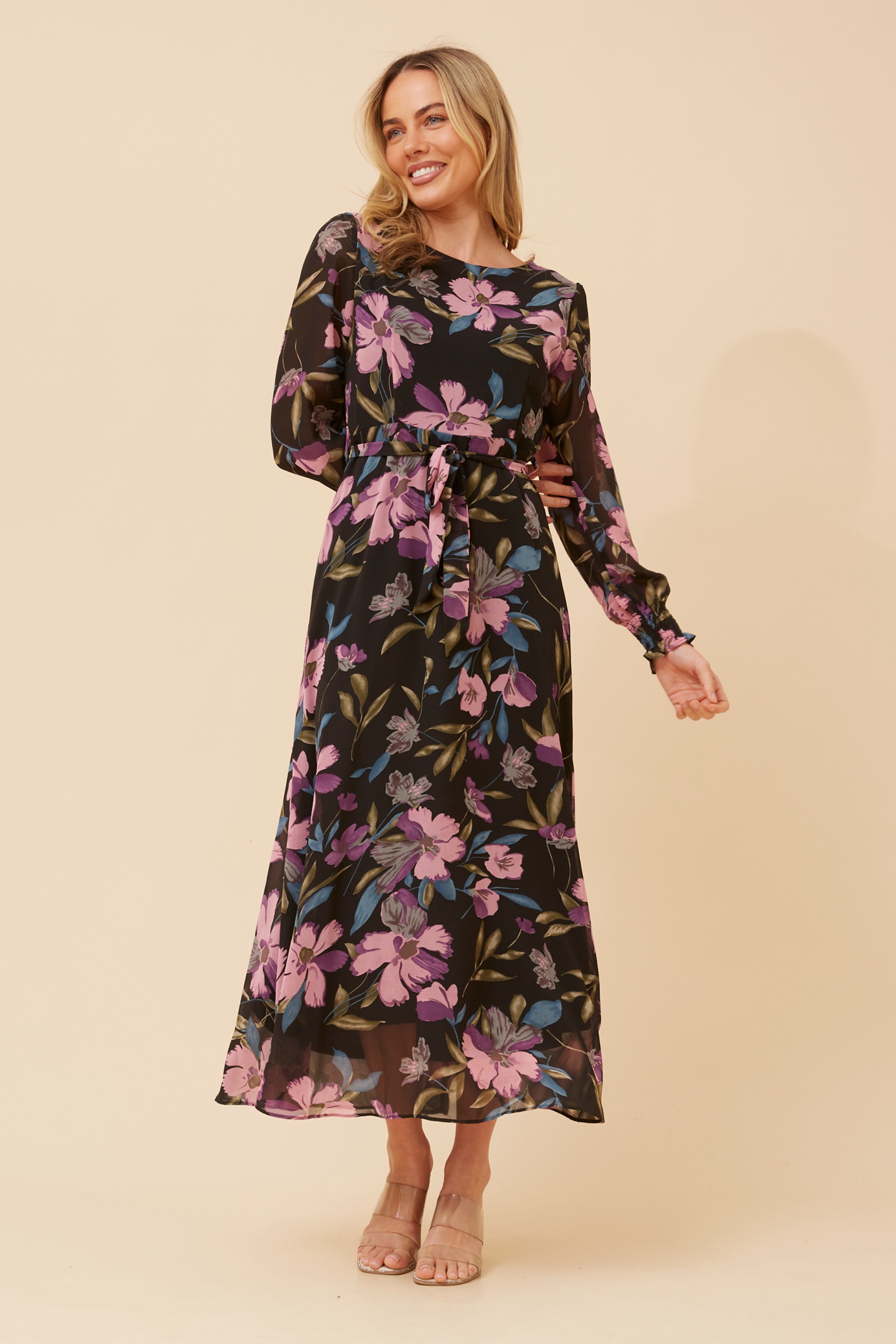 PRISCILLA FLORAL MAXI DRESS