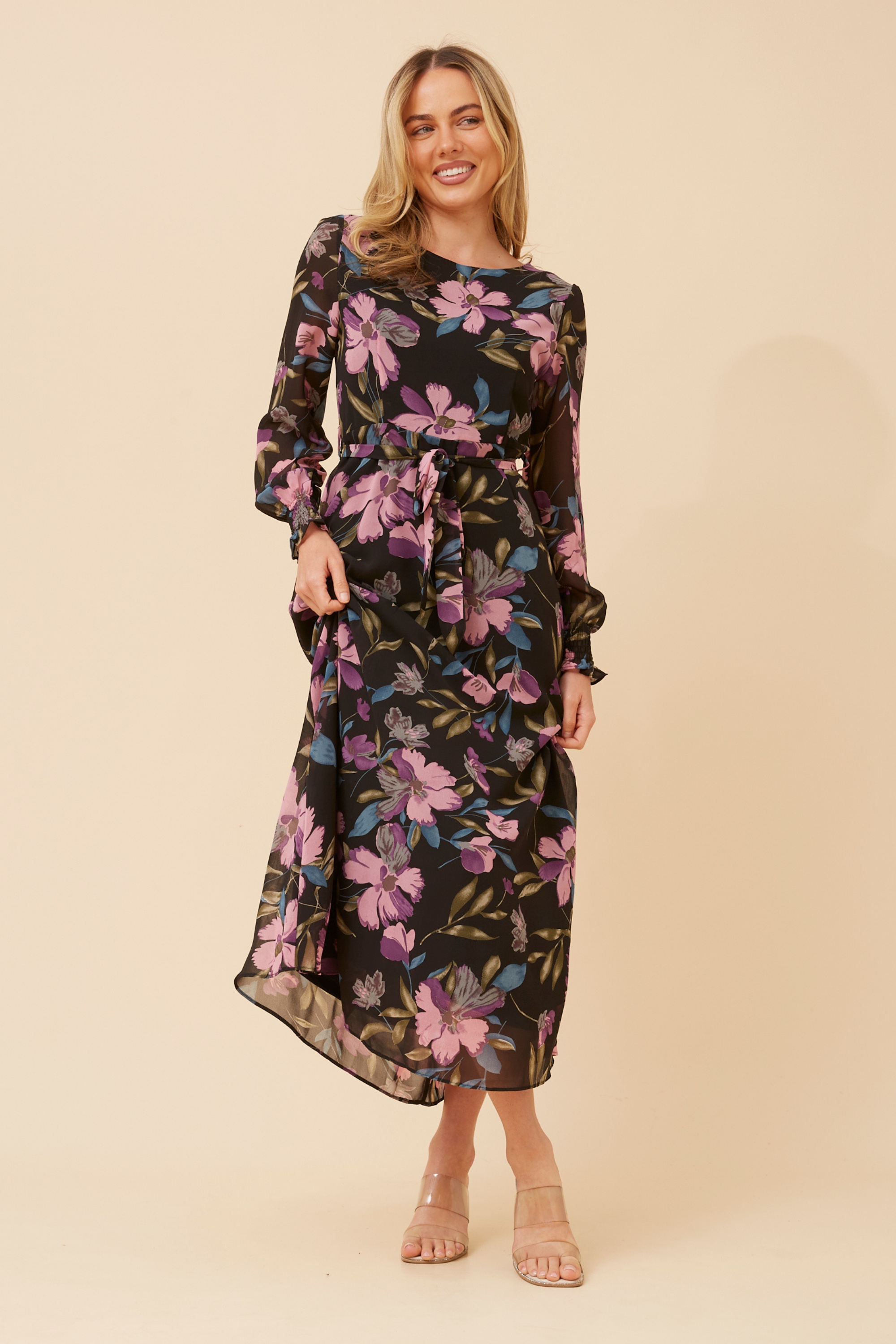 PRISCILLA FLORAL MAXI DRESS