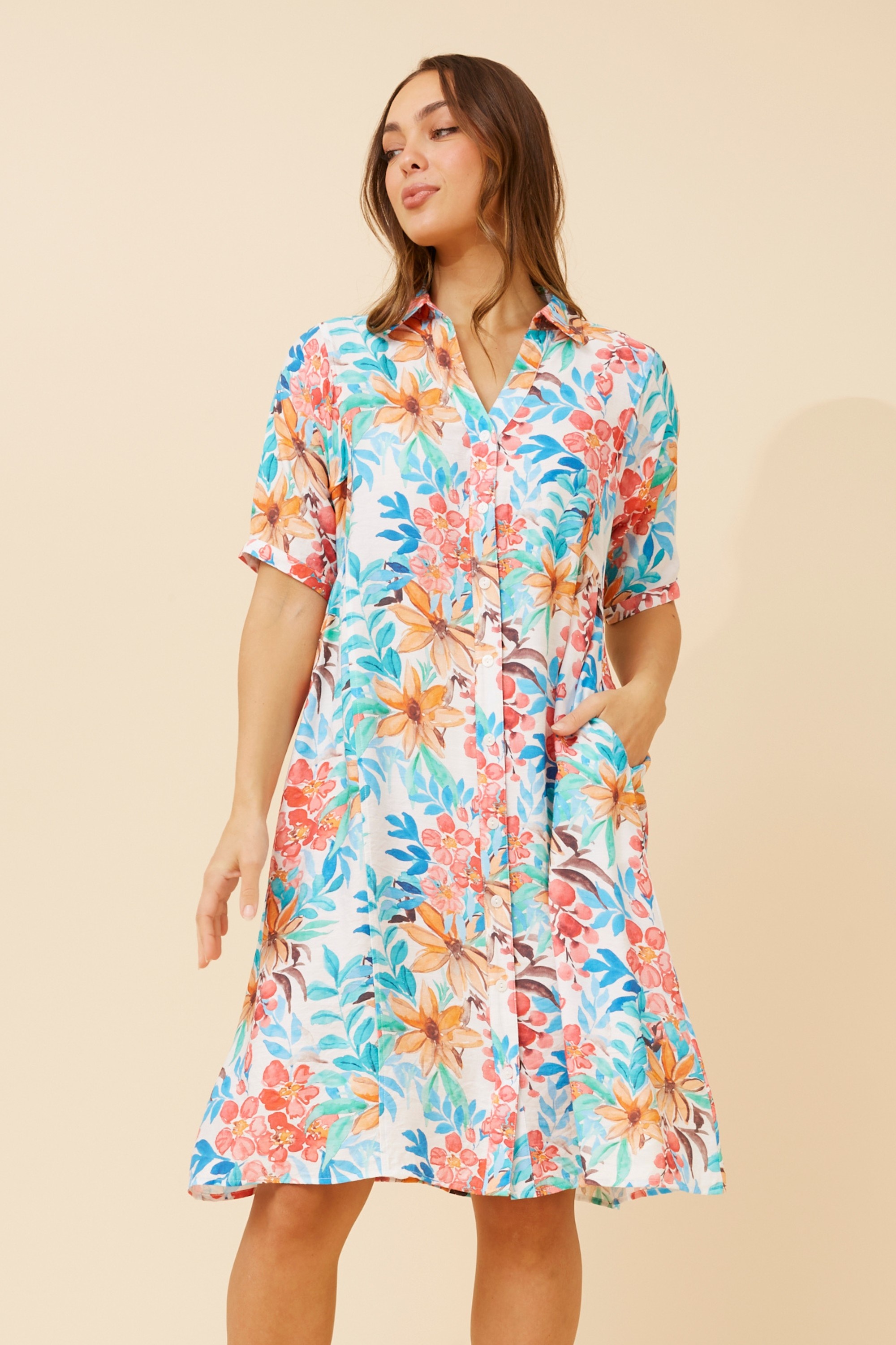PRUDY FLORAL PRINT DRESS