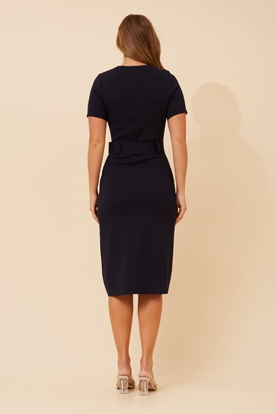 PURDIE SOLID KNIT DRESS