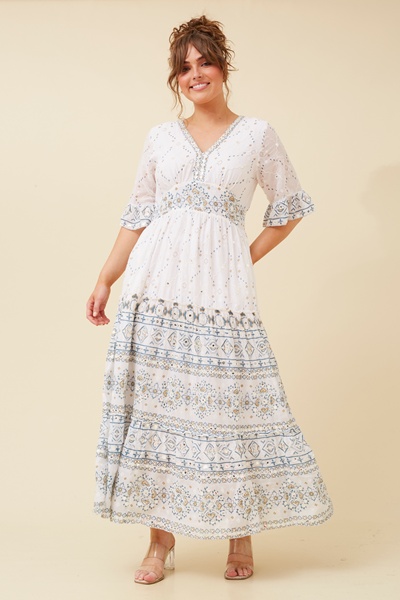 PURNIMA MIRROR MAXI DRESS