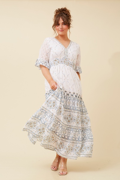 PURNIMA MIRROR MAXI DRESS