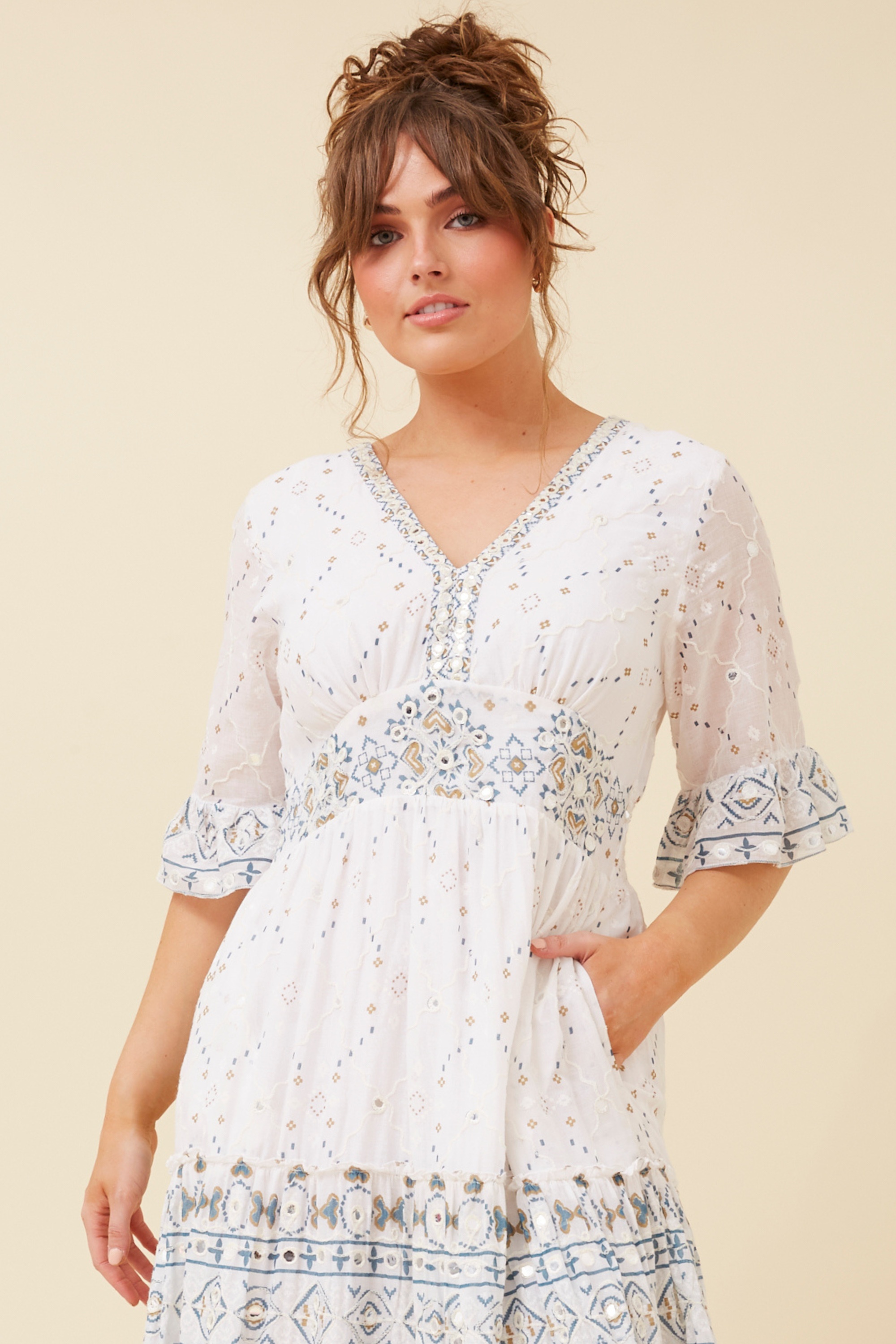 PURNIMA MIRROR MAXI DRESS