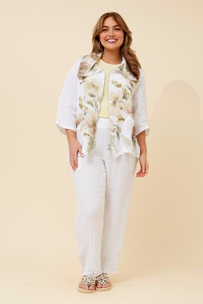 PYPER FLORAL LINEN JACKET
