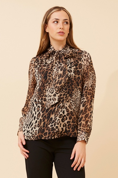 QUILLA ANIMAL PRINT BLOUSE
