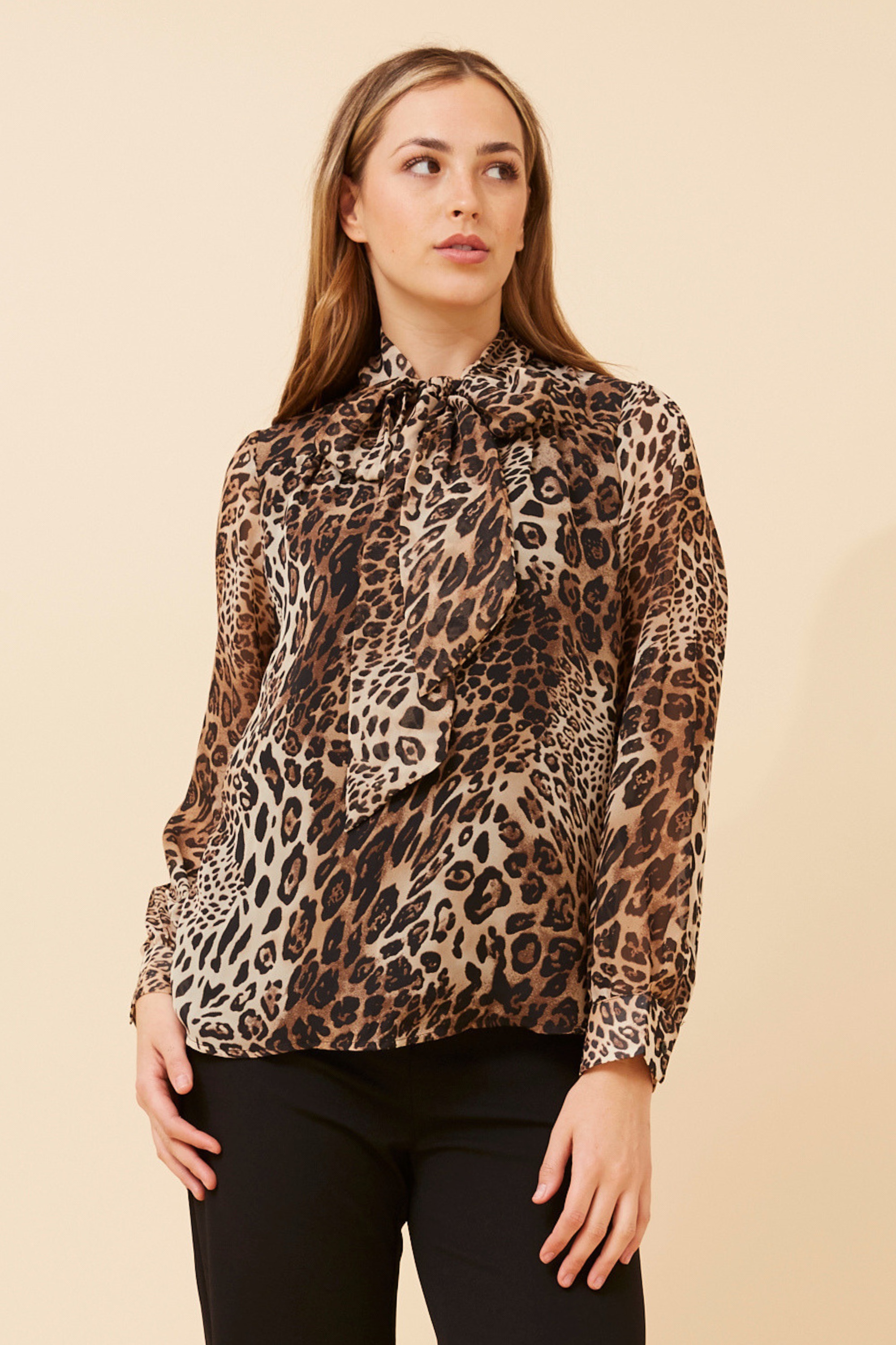 QUILLA ANIMAL PRINT BLOUSE