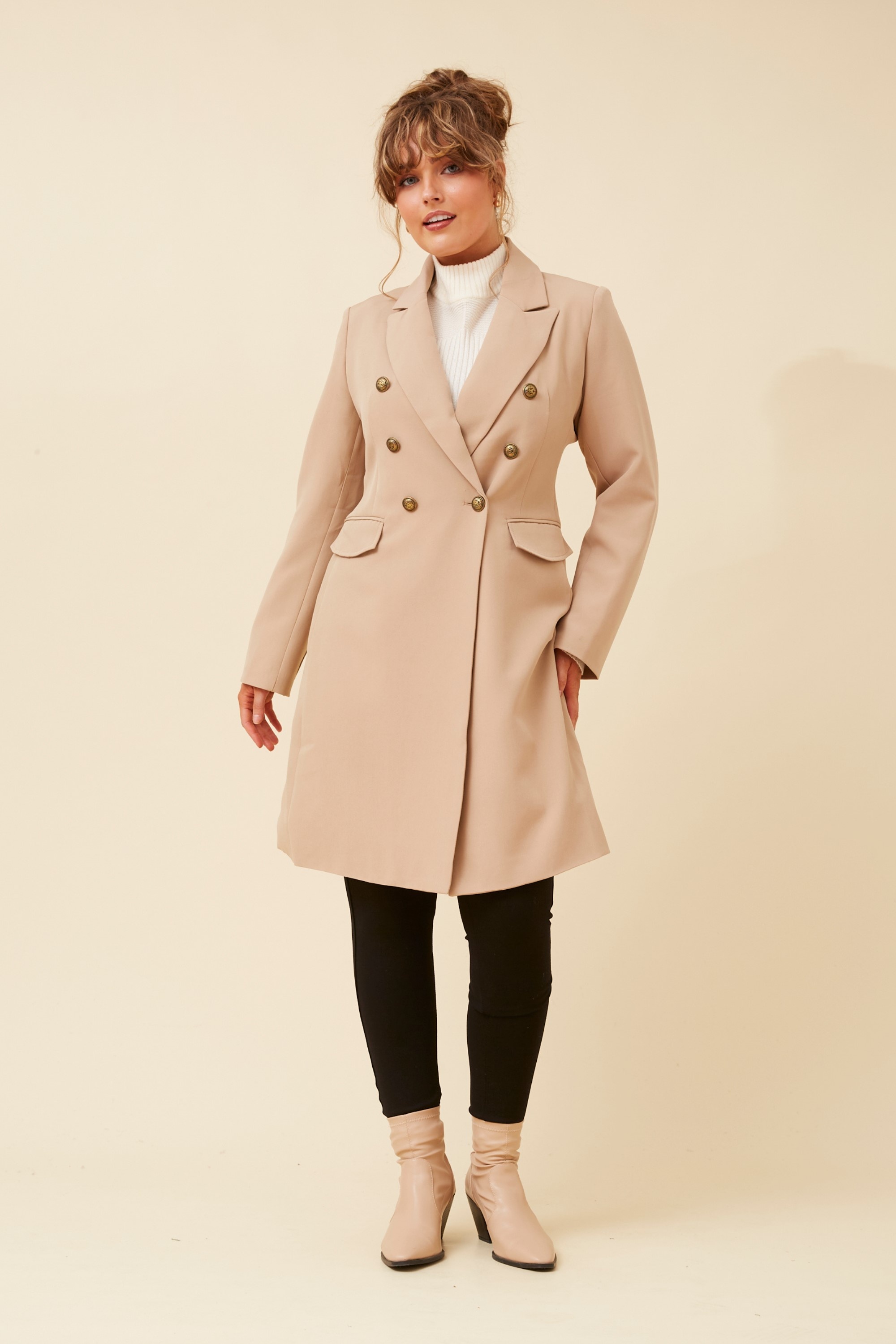 QUINCY DOUBLE BREASTED COAT