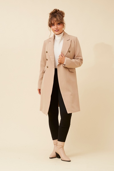 QUINCY DOUBLE BREASTED COAT