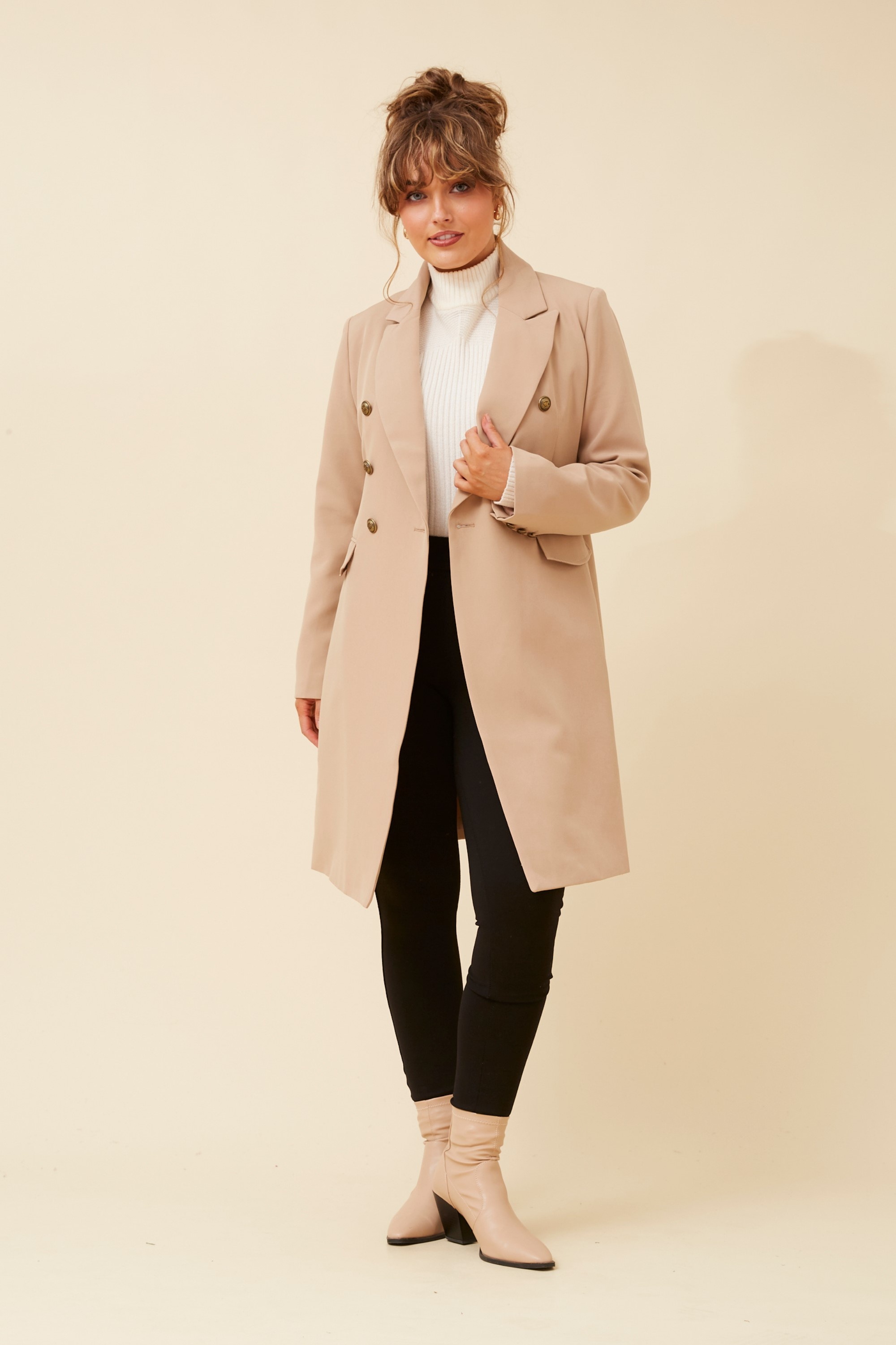 QUINCY DOUBLE BREASTED COAT