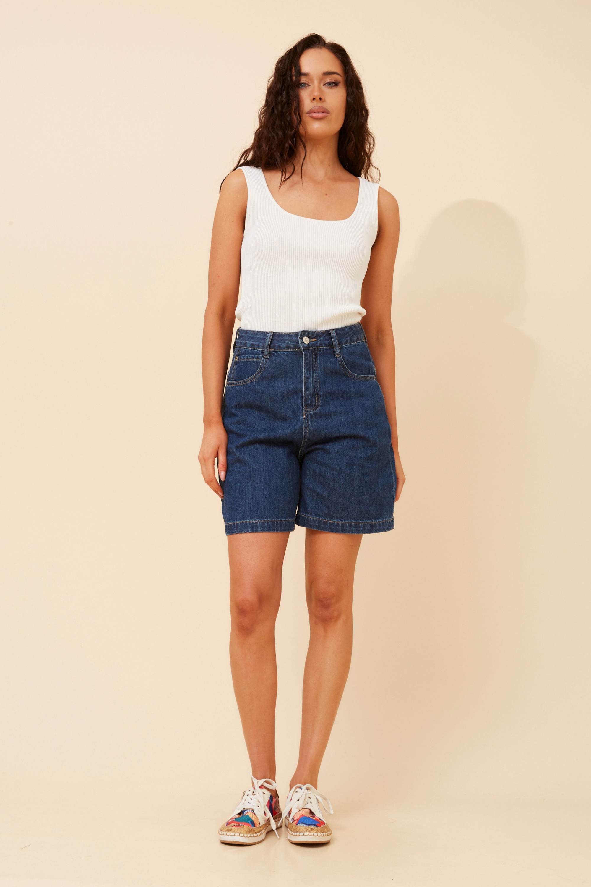 QUINLEY DENIM SHORTS