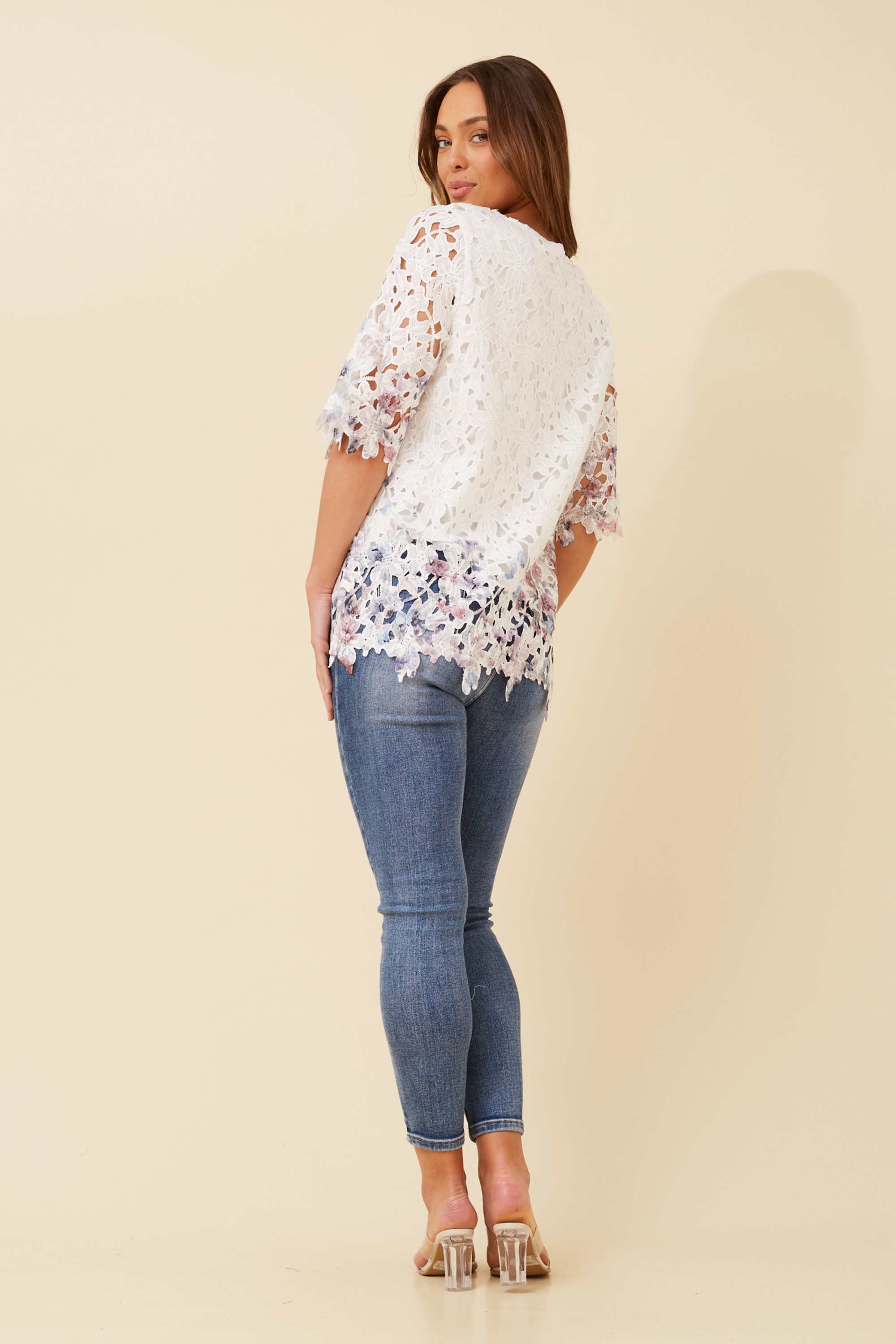 RAEDYN FLORAL LACE TOP