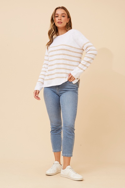 RAMSEY STRIPE KNIT PULLOVER