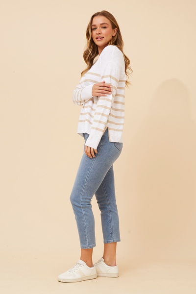 RAMSEY STRIPE KNIT PULLOVER