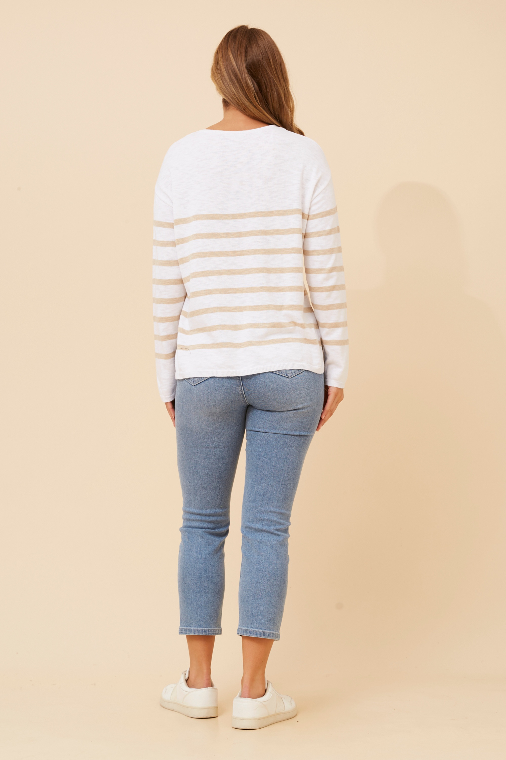 RAMSEY STRIPE KNIT PULLOVER