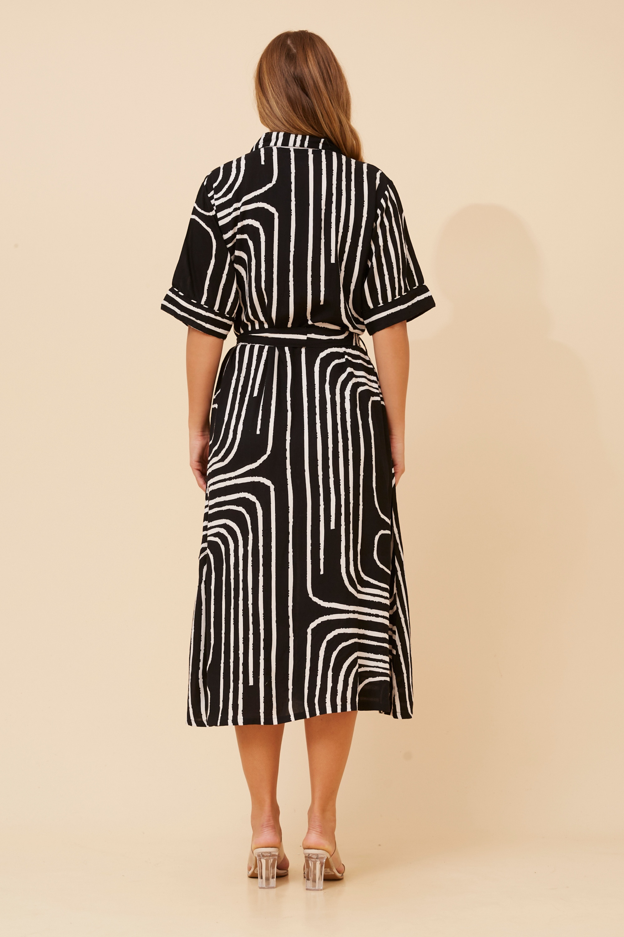 RANELLE ABSTRACT PRINT DRESS