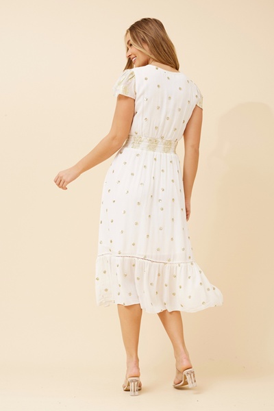 RASHANA SEQUIN MIDI DRESS