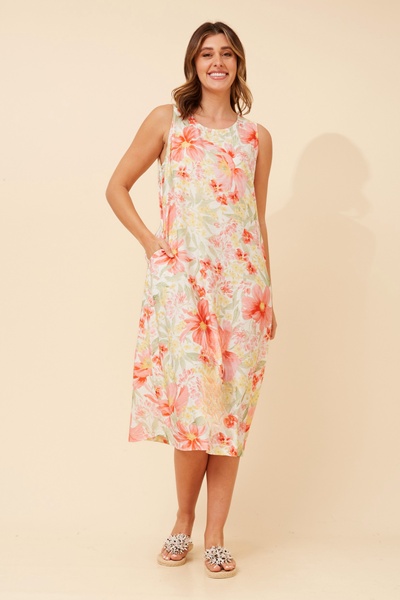 RAVAN FLORAL MIDI DRESS