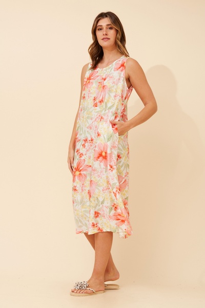 RAVAN FLORAL MIDI DRESS