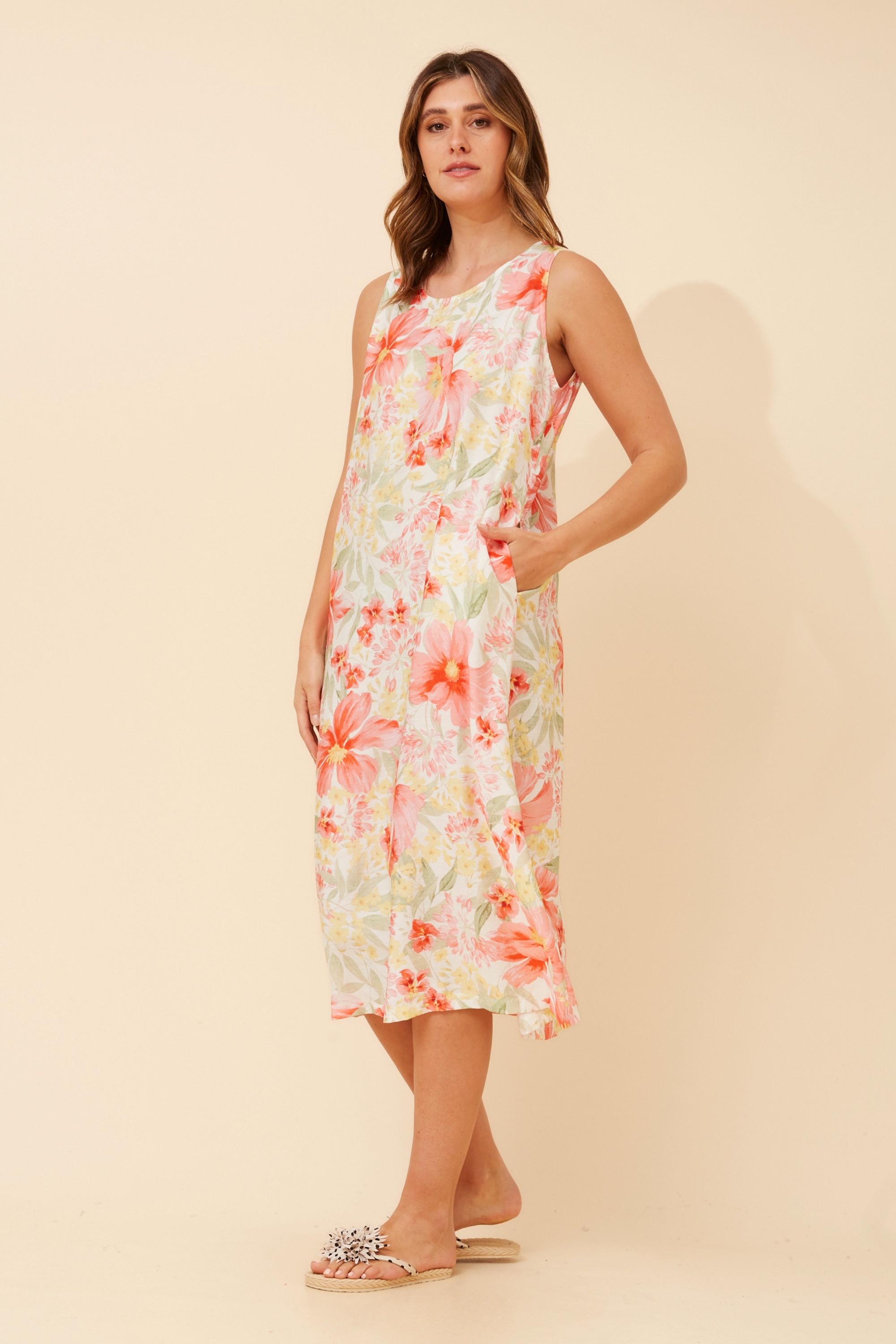RAVAN FLORAL MIDI DRESS